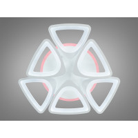 Люстра потолочная светодиодная белая 115W Diasha S8118/3+3WHLED3colordimmer