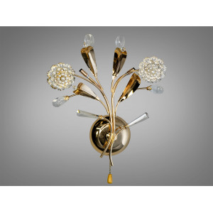 Оригінальне галогенове бра "Квіткові мотиви" Diasha 9466/2GW