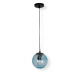 Люстра подвесная шар голубой стеклянный Levistella 91631F-1 BL