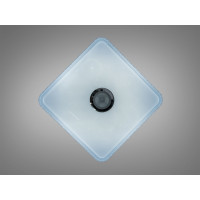 Смарт LED люстра біла 80 Вт RGB з Bluetooth Diasha DB-8501C/500x500RGB+MP3