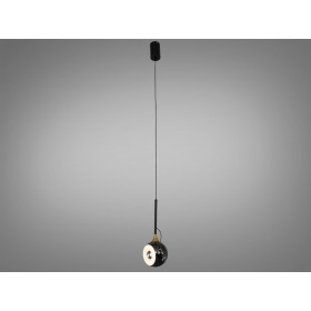 Світлодіодна люстра підвіс золото 8 Вт 4100K Diasha QY-H1208PB