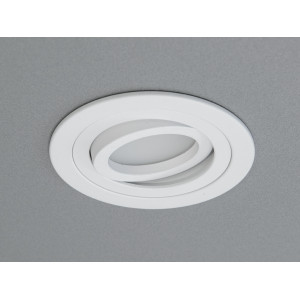 Врізний, поворотний точковий алюмінієвий світильник, білий Diasha PMR-201-R-WH