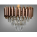 Люстра підвісна коричневий золото 5xE14 Diasha N9001-400CF+SGD