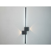 Оригінальний лінійний світлодіодний світильник на стіну, 25W, чорний Diasha 1552/800BK