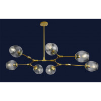 Люстра лофт молекула Levistella 752L7731-7 GD+BK