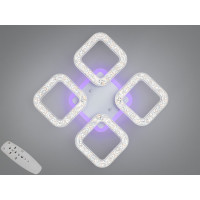 Пристельова люстра Серія Квадрати біла 50W LED пульт Diasha S2205/4WHLED3colordimmer