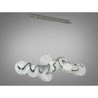 Люстра в зал декоративная Diasha Y21053/L1000WH+HR Люстра в зал декоративная Diasha Y21053/L1000WH+HR