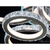 Хрустальная потолочная светодиодная LED люстра с подсветкой Diasha 8306/6NEW HR LED RGB dimmer