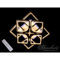Потолочная светодиодная люстра с пультом и ночником Diasha MX2557/4+4BK LED 3color dimmer 