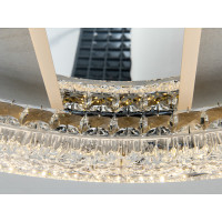 Люстра стельова LED кришталева хром 140W пульт Diasha MX6027/600HR