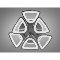 Cветодиодная люстра Diasha S8118/3+3BHR LED 3color dimmer 