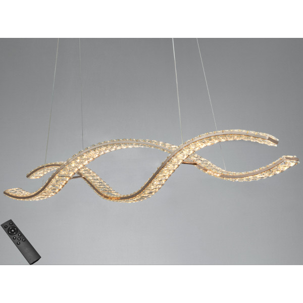 LED підвісна люстра 100Вт золото з пультом Diasha 581/1200G