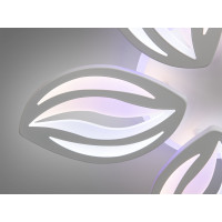 Біла світлодіодна люстра смарт світильник з пультом, 75W Diasha 8092/5WHLED3colordimmer