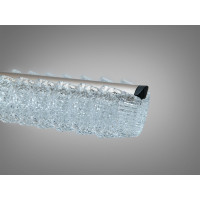 Підвісна люстра LED з пультом шампань 55Вт 10м² Diasha MD25095/1000CG