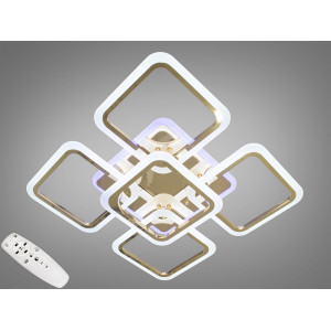 Потолочная led люстра квадрат с пультом Diasha A8060/4+1G LED 3color dimmer 