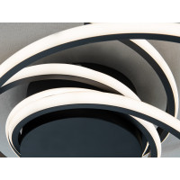 LED люстра Diasha 86W чорна 5 модулів пульт Diasha 2557BKdimmer