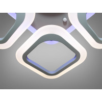 Стельова LED люстра з пультом, димером і кольоровою підсвіткою, 50W Diasha AS8060/4GRLED3colordimmer