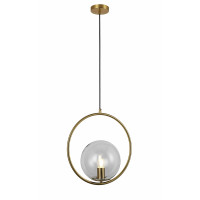 Люстра светильник со стеклянным плафоном Levistella 9163620-1 BRZ+CL Люстра светильник со стеклянным плафоном Levistella 9163620-1 BRZ+CL