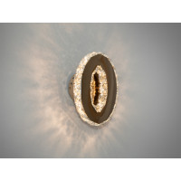 Красивий настінний кришталевий LED світильник, 6W, золото Diasha 9604G