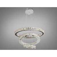 Хрустальная светодиодная люстра 70 Вт хром Diasha 7201F/650+450+250HR Хрустальная светодиодная люстра 70 Вт хром Diasha 7201F/650+450+250HR