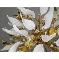 Люстра в зал 18 ламп, золото Diasha 7208-32+8PGD