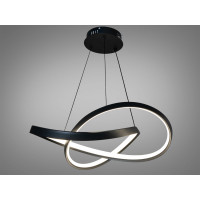 Підвісний світильник світлодіодний чорний метал форма нескінченності 7539 Diasha 7539/500BK