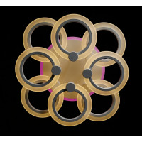 Люстра в зал или спальню светодиодная современная Splendid-Ray 2850174/4+4+A LED (WHITE)