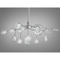 Декоративная люстра в спальню 18 лампочки Diasha 886-18CSL Декоративная люстра в спальню 18 лампочки Diasha 886-18CSL