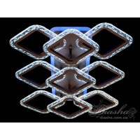 Потолочная светодиодная люстра квадраты с пультом и ночником Diasha QX2516/3+3+3S CF LED 3color dimmer 