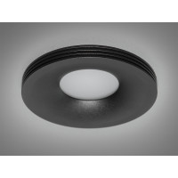 Якісний круглий точковий світильник серія "Аluminium", чорного кольору Diasha PR-13-BK