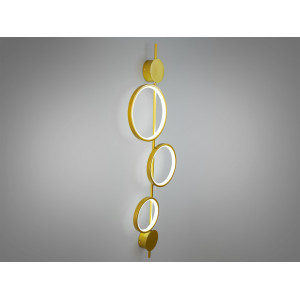 Модне світлодіодне бра лофт, 28 Вт, золото Diasha F3767GD