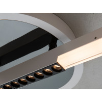 Люстра стельова LED Diasha біло чорна 48W пульт Diasha 2533WH+BKdimmer