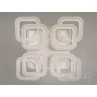 Люстра стельова Diasha 8060 біла LED димер 120Вт Diasha HAS8060/4+4GRLED3colordimmer