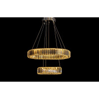 Подвесная светодиодная люстра кольца с хрусталем в стиле модерн Linisoln 7106