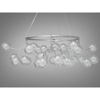 Люстра декоративная  36 лампочки, хром сатин Diasha Y887-36BSL