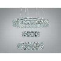 Кришталева світлодіодна люстра-підвіс, 70W Diasha 7896/500+400+300CH