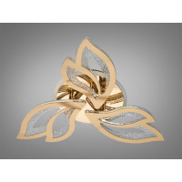 Світлодіодна стельова люстра 2455-3GLED3 золото пульт димер підсвітка 55 Вт Diasha 2455/3GLED3colordimmer