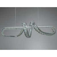 Підвісна люстра Diasha LED хром 84 Вт пульт Diasha D8927/800CH