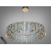 Підвісна люстра LED кришталева 83Вт золото пульт Diasha 559/800G