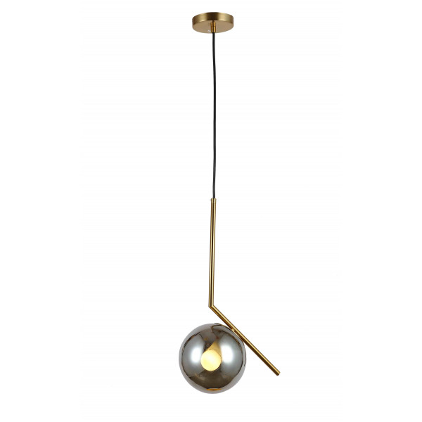 Светильник люстра подвесная в стиле лофт шар Levistella 9163814-1 BRZ+BK