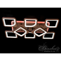 Люстра потолочная светодиодная с пультом Diasha S8060/6+2CF LED 3color dimmer 