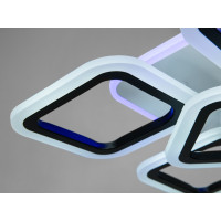 Пристельова світлодіодна люстра з підсвіткою, 65W, чорна Diasha MX2400/4+1SBKLED3colordimmer
