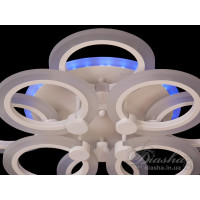 Потолочная светодиодная люстра с пультом Diasha A3003/4+4WH LED 3color dimmer  