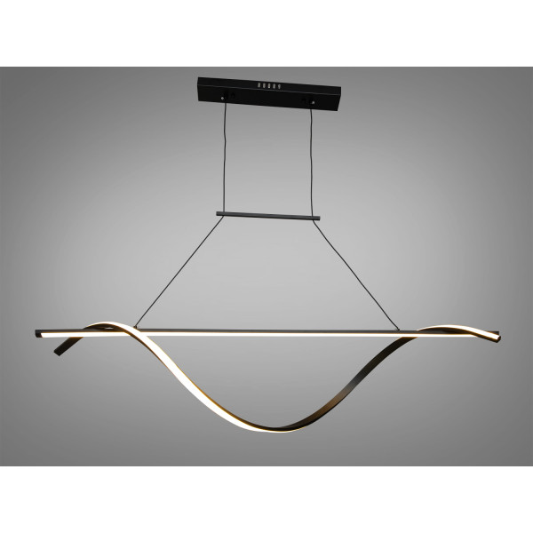 Сучасна світлодіодна лінійна люстра підвіс над барною стійкою, 50W Diasha 2262-120BK Сучасна світлодіодна лінійна люстра підвіс над барною стійкою, 50W Diasha 2262-120BK