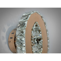 Красивий настінний кришталевий LED світильник, 6W, золото Diasha 9604G