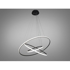 Підвісна люстра LED біла 3 кільця 140Вт 7700Лм Diasha MD9079-3ABK-800+600+400dimmer