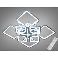 Стильна світлодіодна люстра з пультом, 135Вт, хром Diasha H8060/4+4HR Стильна світлодіодна люстра з пультом, 135Вт, хром Diasha H8060/4+4HR