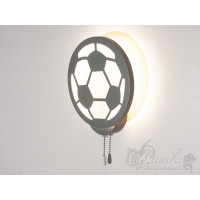 Стильний світлодіодний світильник футбольний м`яч, 17 Вт, сірий Diasha 8065/1GR