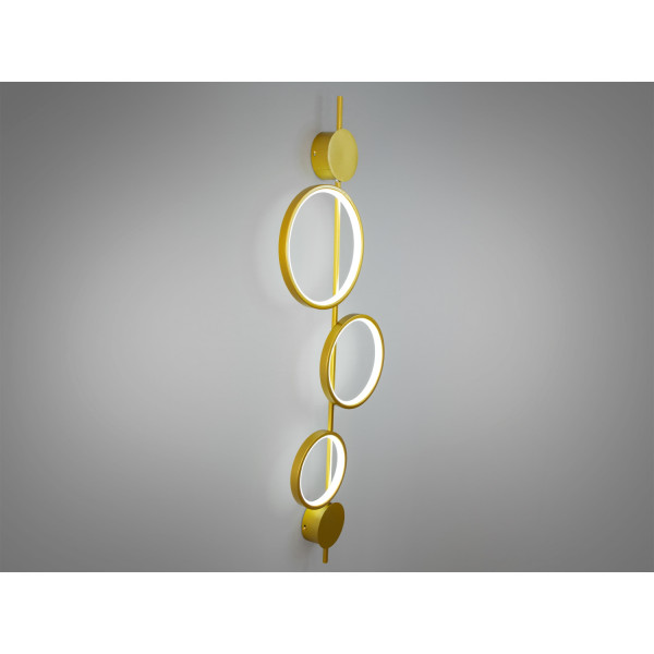 Модне світлодіодне бра лофт, 28 Вт, золото Diasha F3767GD Модне світлодіодне бра лофт, 28 Вт, золото Diasha F3767GD