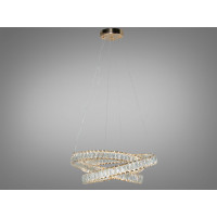 LED люстра підвіс золото 92 Вт з пультом Diasha D8875/600G